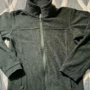 Kids Black Fleece Jacket